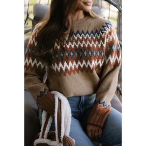Fair Isle Patroon Gebreide Trui