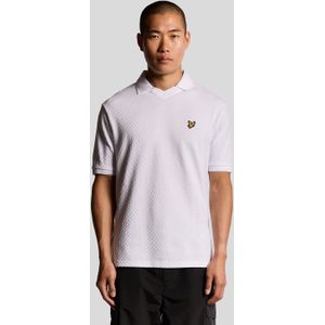 Lyle & Scott - Football Collar Poloshirt - Wit - Sportshirt
