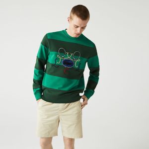 Lacoste - Heren Tennis Design - Gestreept Sweatshirt - Groen