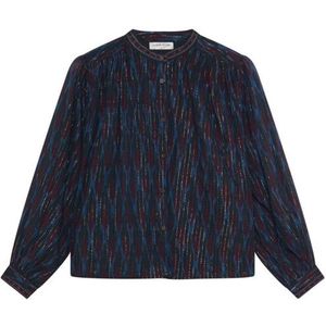 Maison Hotel - Blouse lange mouw - Donker Blauw - GIORGIA