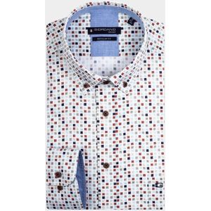 Giordano Casual hemd lange mouw ivy spaced squares print 417029/80
