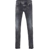 Diesel - Slim-fit Jeans - Grijs - Denim - Vijf-pocket Ontwerp