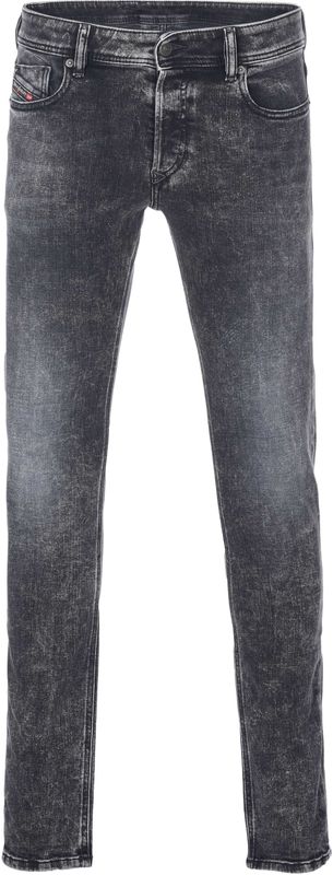 Diesel - Slim-fit Jeans - Grijs - Denim - Rekbare Stof - Vijf-pocket Ontwerp
