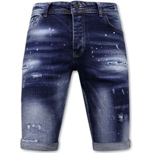 Local Fanatic Designer shorts h paint splatter slim fit