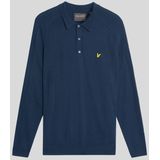 Lyle & Scott - Golf Polo - Blauw - Lange Mouwen