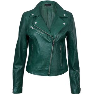 Dames - Brando - Bikerjack - Klassiek Leren Jack