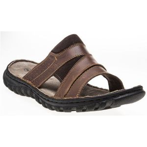 Lotus - Cole - Teenslipper - Rijkbruin - Leer - Rubberen Buitenzoool