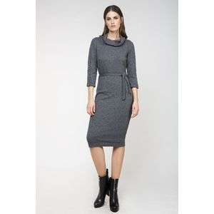 Gebreide Jurk - Aansluitend - Met Zelfdragende Riem