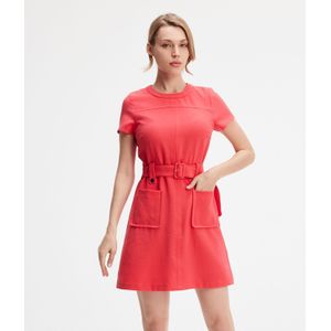 Patch -zakken korte jurk