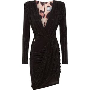 Philipp Plein, Dames, Jurken, Grijs, Maat: XS Jersey,