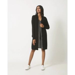 Smashed Lemon - 23848 - Gebreid Vest - Zwart - Viscose