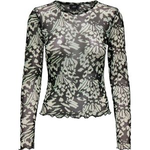 Jacqueline de Yong - Elsa - Blousetop - Doorzichtig - Lange Mouwen