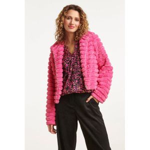 Smashed Lemon - 23620 - Rib Gebreid Vest - Roze