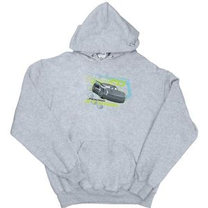 Hoodie - Gedrukt - Groen - 50% Katoen 50% Polyester - Dubbellaags met Trekkoord