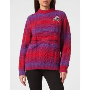 Philipp Plein - Pullover Skull&Bones - Beige - Bouclé-gebreide Trui