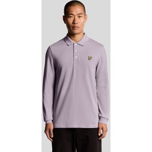 Lyle & Scott - Longsleeve Polo - Lila - Heren