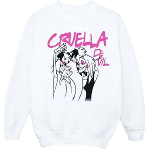 Li-cense Disney dames cruella de vil collared sweatshirt