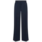 Jansen Amsterdam - Hella Broek Wb 407 - Donkerblauwe Ribbroek - Tijdloos Ontwerp