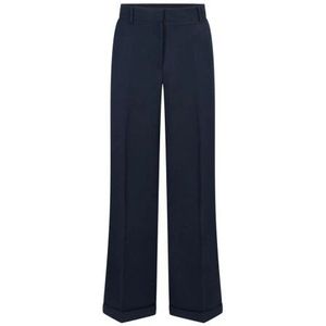 Jansen Amsterdam - Hella Broek Wb 407 - Donkerblauwe Ribbroek - Tijdloos Ontwerp