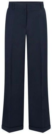 Jansen Amsterdam - Hella Broek Wb 407 - Donkerblauwe Ribbroek - Tijdloos Ontwerp