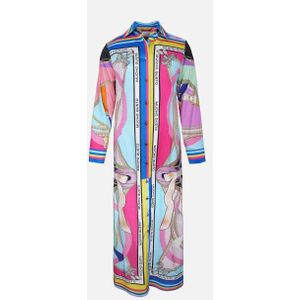 Mucho Gusto - Jurk Francis Bay - Roze Blauw - Maxi Jurk