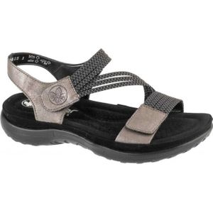 Rieker Dames streep synthetisch leren sandalen
