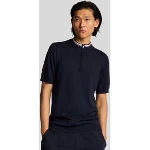 Lyle & Scott - Tipped Mock Neck - Trui - Donkerblauw