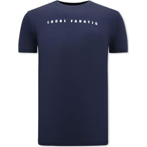 Local Fanatic Cartoon t-shirt navy