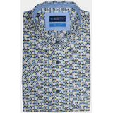 Bos Bright Blue Casual hemd korte mouw wolf 19107wo30bo/500 colour