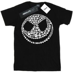 Li-cense Disney dames nightmare before christmas jack skull collage katoenen vriendje t-shirt