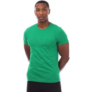 BOSS - Teebo - T-shirt - Groen - Normale Pasvorm - 100% Katoen