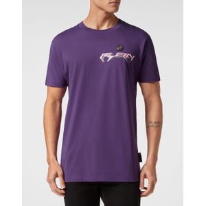 Philipp Plein - T-shirt Round Neck Chrome - Paars - Katoen
