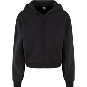 Urban Classics Dames cozy zip cropped hoodie