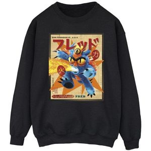 Li-cense Disney heren big hero 6 baymax fred krant sweatshirt