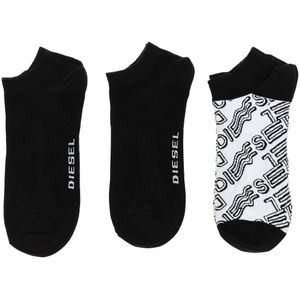 Pack-3 Heren Basic Katoenen Enkelsokken 00SI8H-0CDAS