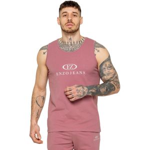 Enzo - Heren Sportvest - Mouwloos - Enzo Jeans Print