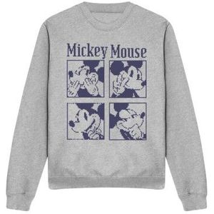 Disney Uniseks mickey mouse pixelated sweatshirt voor volwassenen