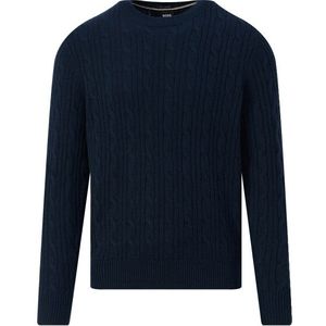 BOSS Menswear - Kabelgebreide Trui - Wol en Kasjmier