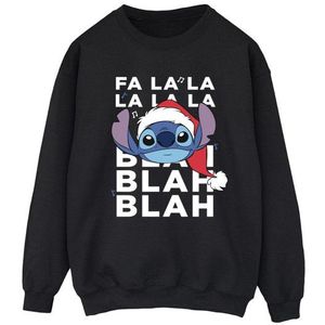 Li-cense Disney dames lilo and stitch kerst blah blah blah sweatshirt