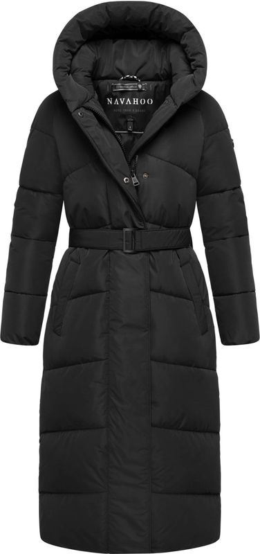 NAVAHOO - Eisblick 14 - Gewatteerde Jas - Zwart - Lange Pasvorm