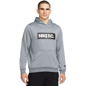 Nike - df fc Libero Hoodie - Grijs - 98% Polyester, 2% Spandex