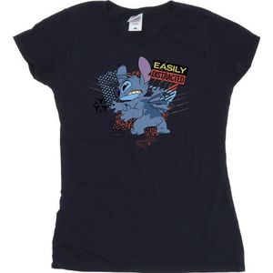 Li-cense Disney dames lilo and stitch gemakkelijk afgeleid katoenen t-shirt