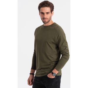 Ombre Longsleeve heren olijf - jidney