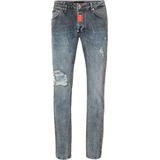 Denim Super Straight Cut Fit Trousers Hexagon