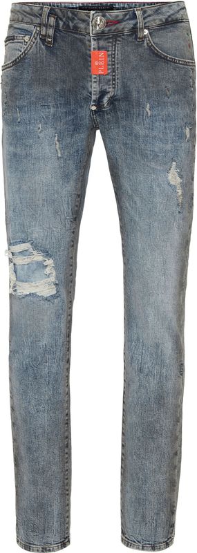 Denim Super Straight Cut Fit Trousers Hexagon