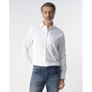 Campbell - Sawyer Casual - Overhemd - Wit - Lange Mouwen