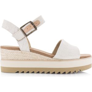 Toms Diana naturel plateau sandalen dames