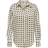 Only, Dames, Blouses & Shirts, Beige, Maat: XS Satijn,