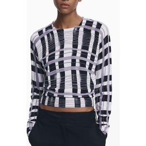 Geruit Langemouw T-shirt