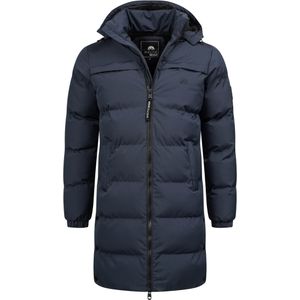 Arctic Seven - Heren Gewatteerde Winterparka - Marine